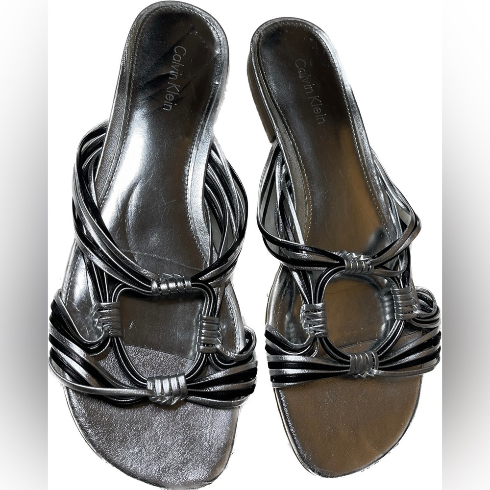 Calvin Klein Silver Sandals